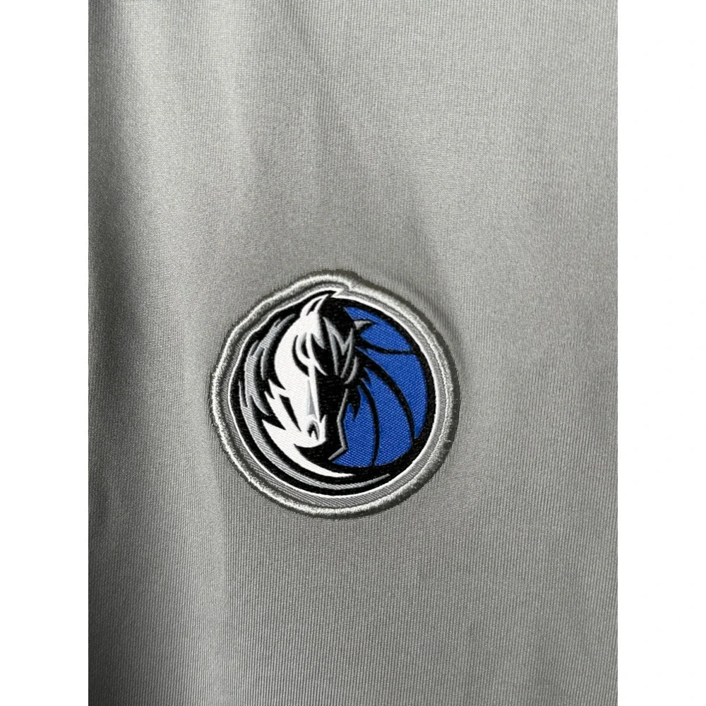 Dallas Mavericks Nike Polo Mens S Gray NBA Basketball Dri-FIT NEW